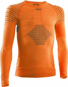 X-BIONIC JR Invent 4.0 Shirt LG SL sunset orange/ anthracite 10/11