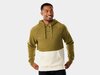 Trek Oberteil Trek Color Block Hoodie L Olive/Cream