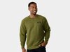 Trek Oberteil Trek Quilted Crewneck L Olive