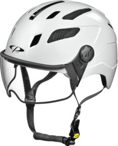 CP Bike CHIMAYO+ Urban Helmet visor clear white shiny M