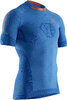 X-BIONIC MEN Invent 4.0 Running Shirt SH SL teal blue/kurkuma orange S