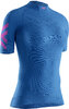 X-BIONIC Women Twyce 4.0 Running Shirt SH SL teal blue/neon flamingo L